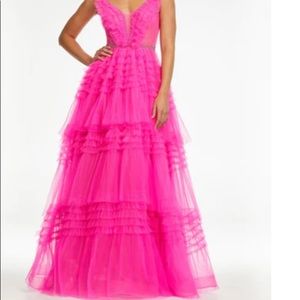 Ashley Lauren 11142 Hot Pink Size 0 Prom Homecoming Pageant  Formal dress